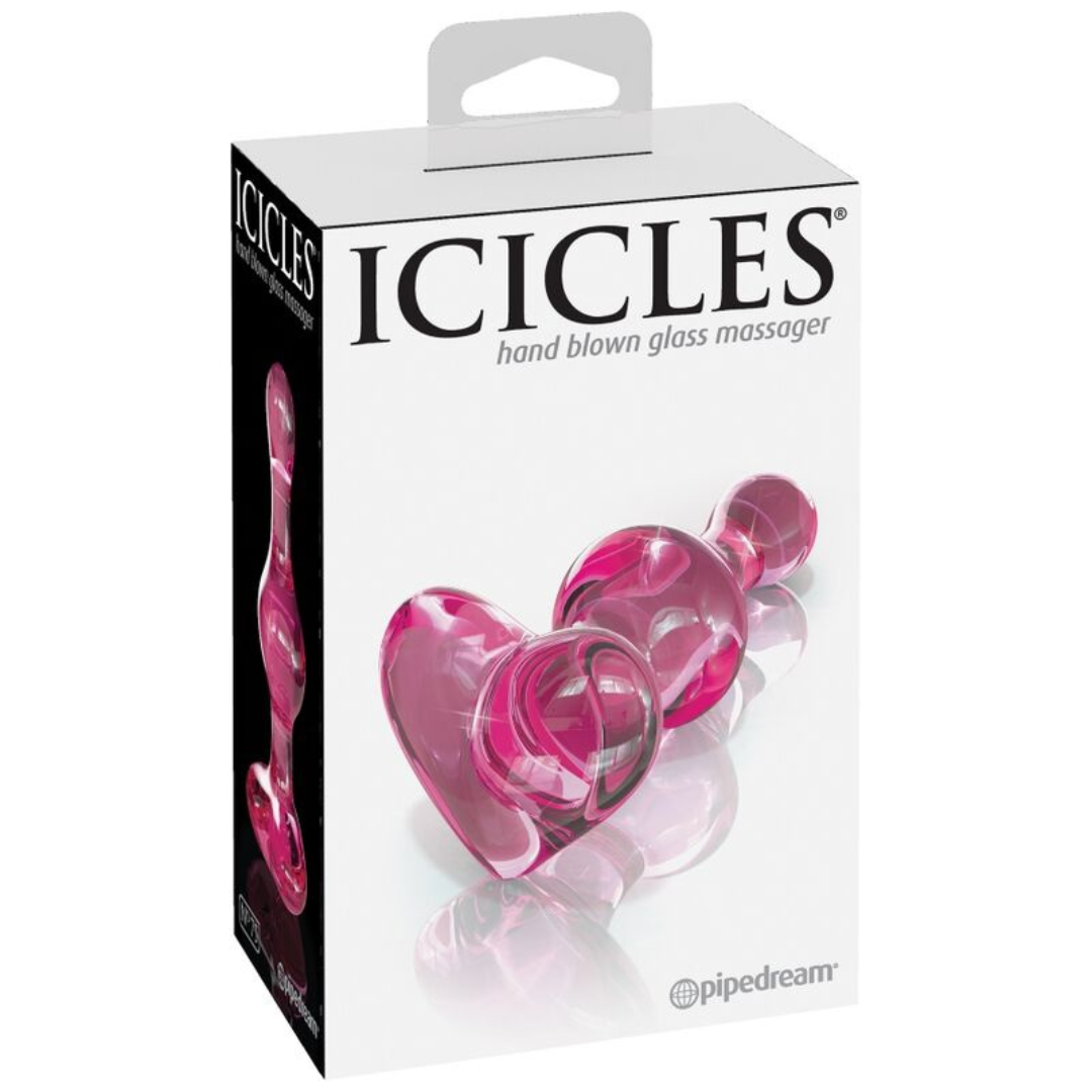 Plug Anale In Vetro Soffiato A Mano ICICLES NUMERO 75