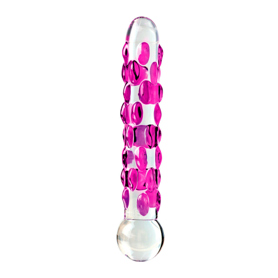 Dildo In Vetro Soffiato A Mano ICICLES NUMERO 07