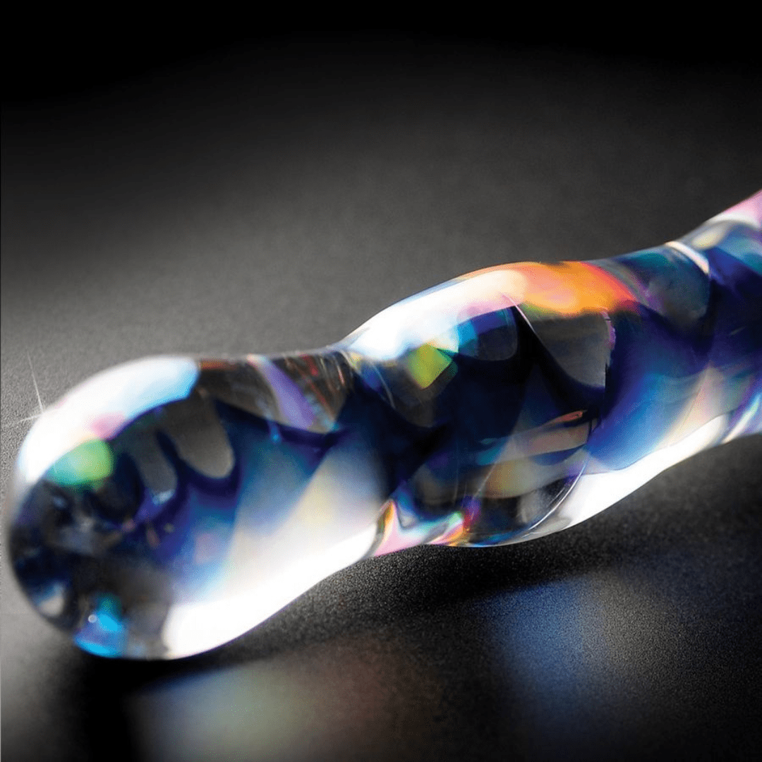 Dildo In Vetro Soffiato A Mano ICICLES NUMERO 8