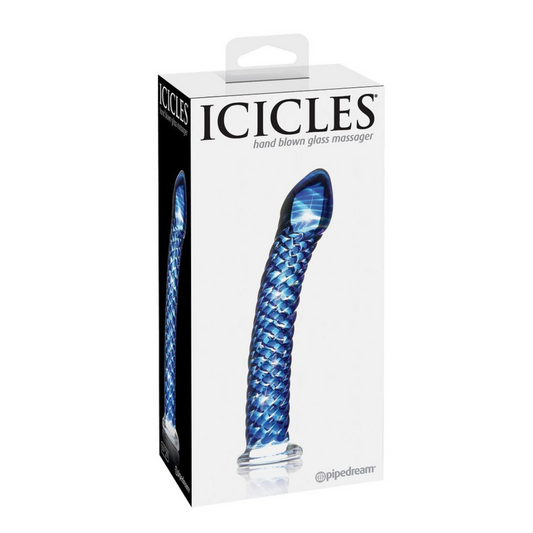 Dildo In Vetro Soffiato A Mano ICICLES NUMERO 29