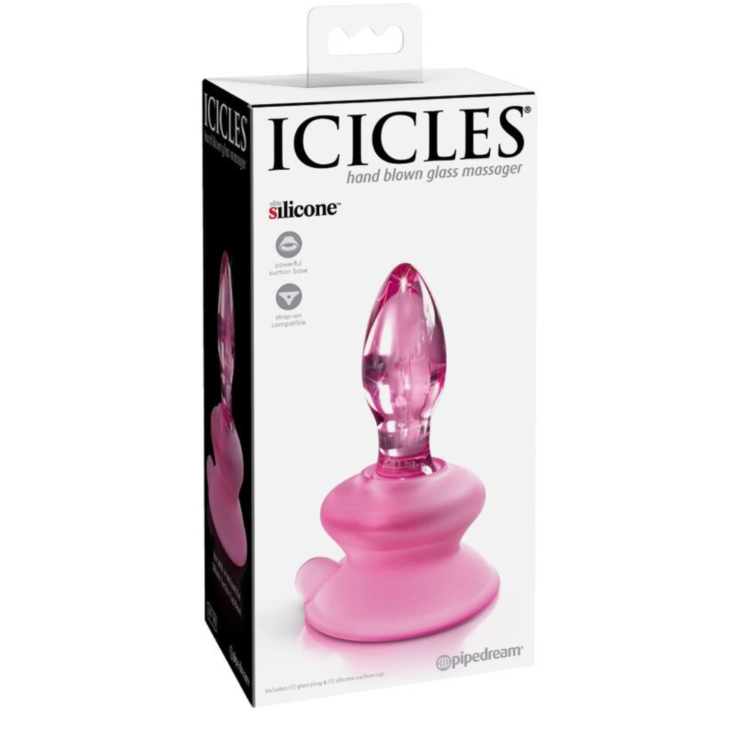 Plug Anale In Vetro Soffiato A Mano ICICLES NUMERO 90
