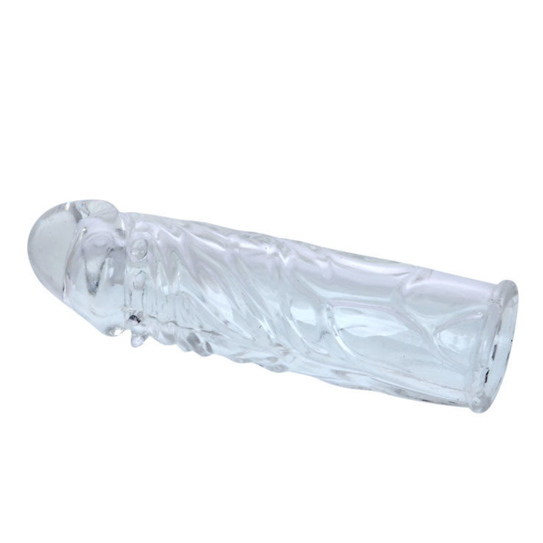 Guaina per il pene con texture realistica 13 cm