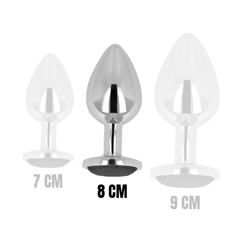 Plug anale in acciaio inossidabile, diamante esterno gioiello in 3 colori