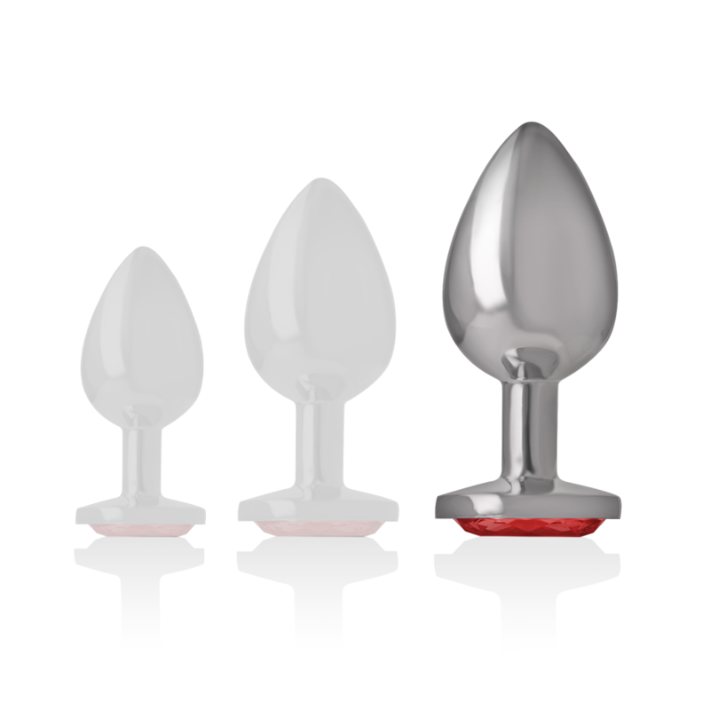 Plug Anale Con Diamante Rosso