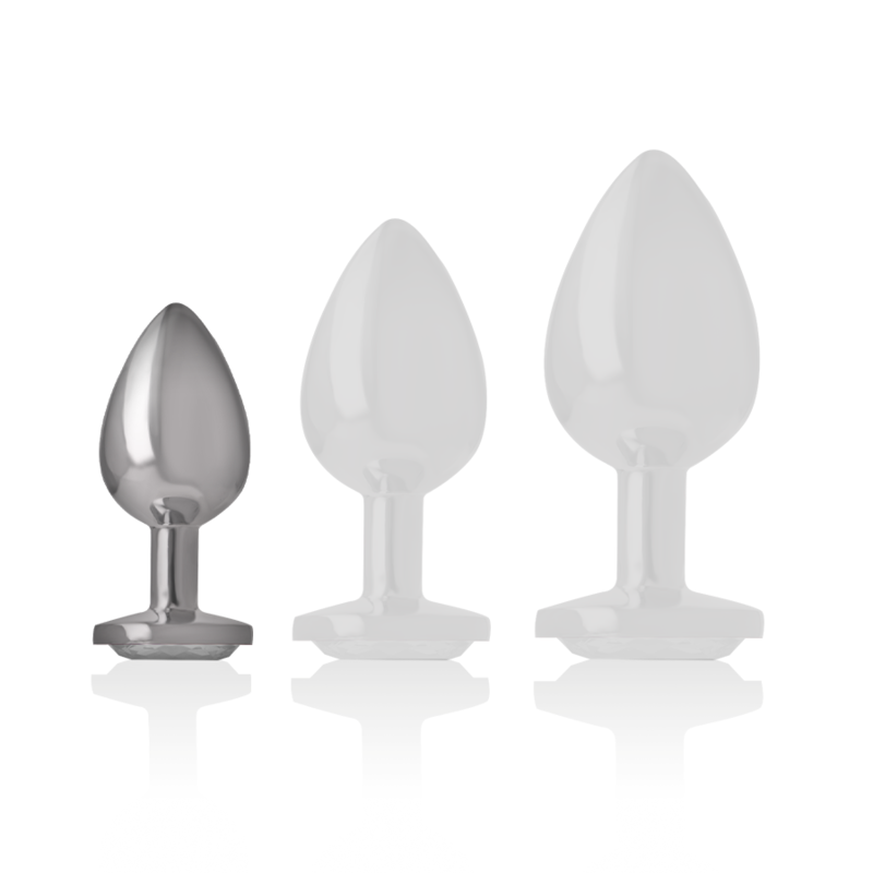 Plug Anale Con Diamante Argento