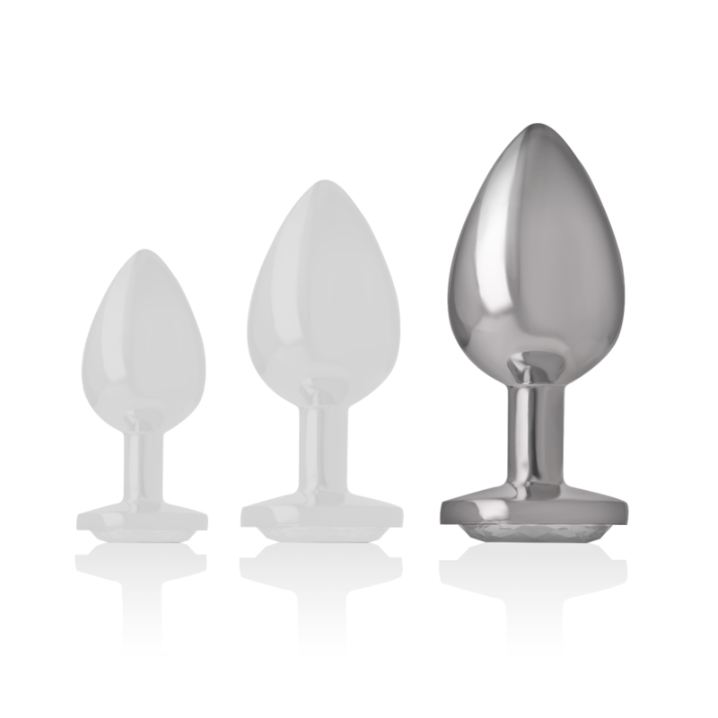 Plug Anale Con Diamante Argento