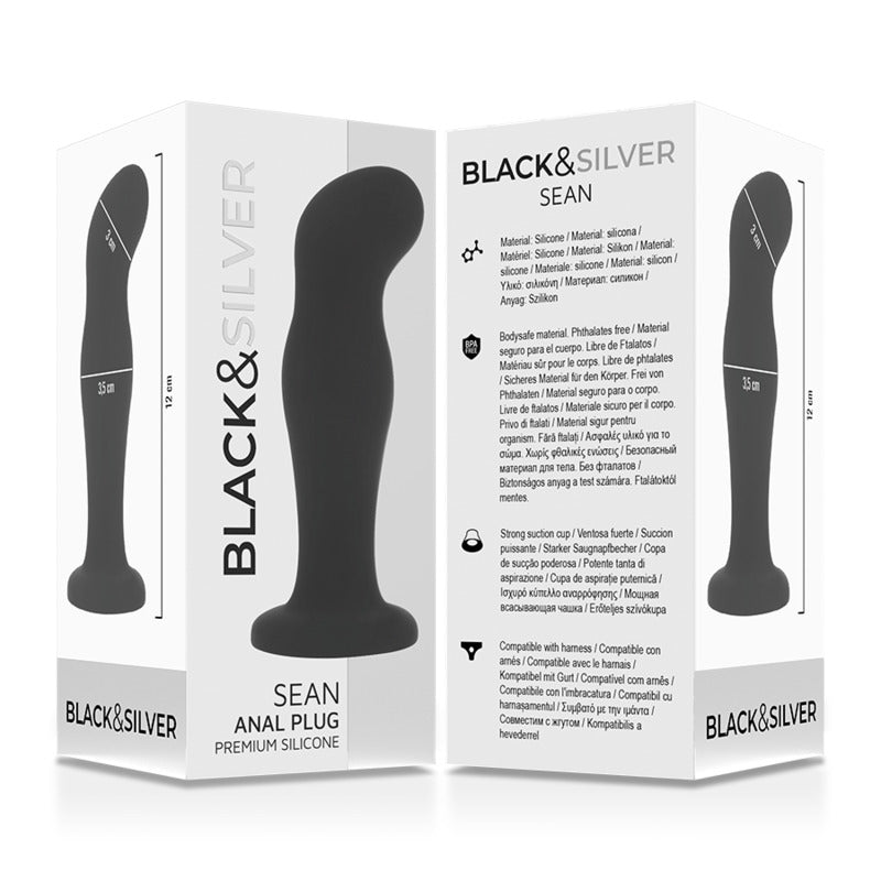 Sean Plug Anale Premium in silicone nero