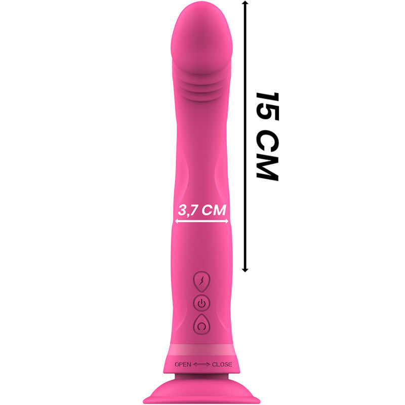 Michelangelo Dildo Vibratore In Silicone Rosa