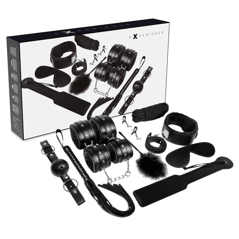 Set Bondage Nero 10 Pezzi