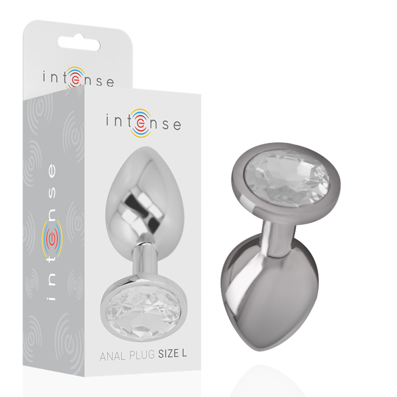 Plug Anale Con Diamante Argento