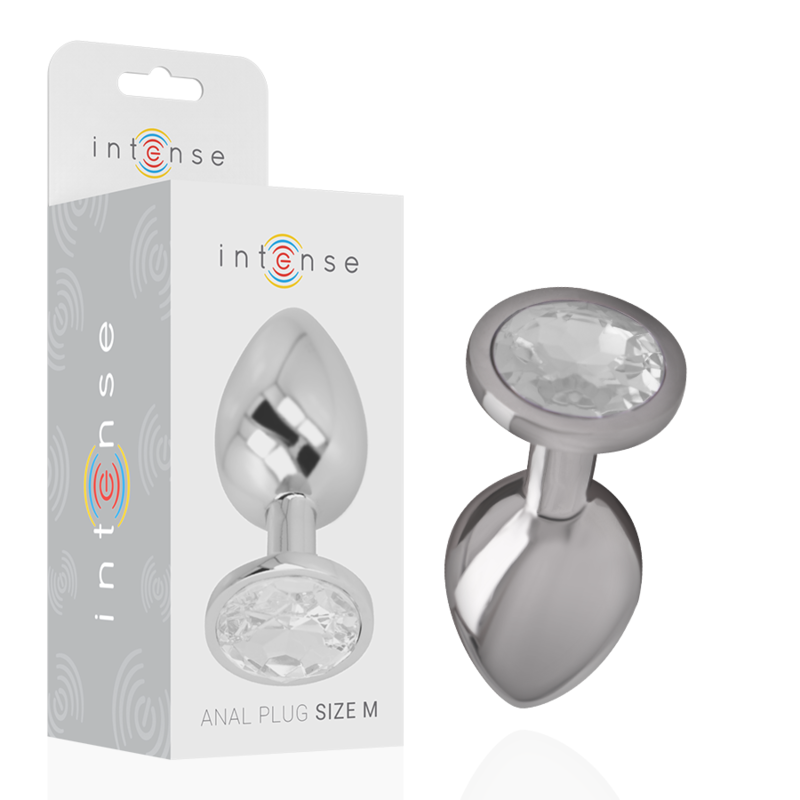 Plug Anale Con Diamante Argento