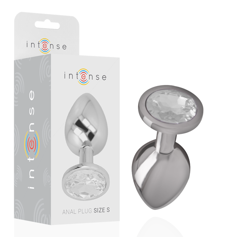 Plug Anale Con Diamante Argento