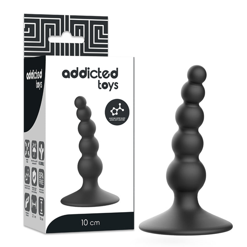 Plug Palline Anale 10cm Nero