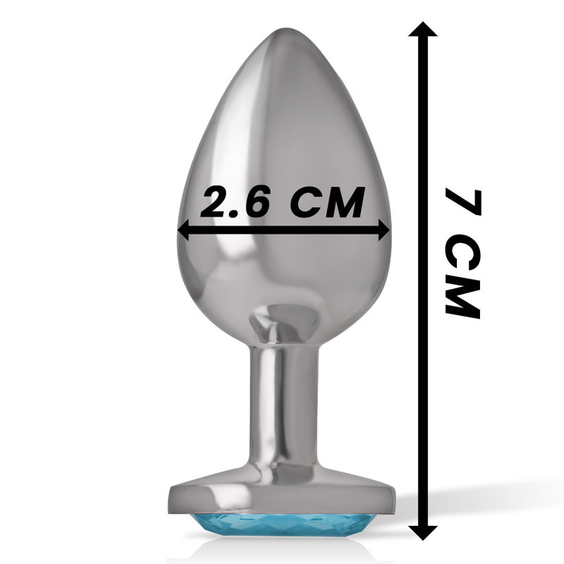 Plug Anale Cuore Azzurro S