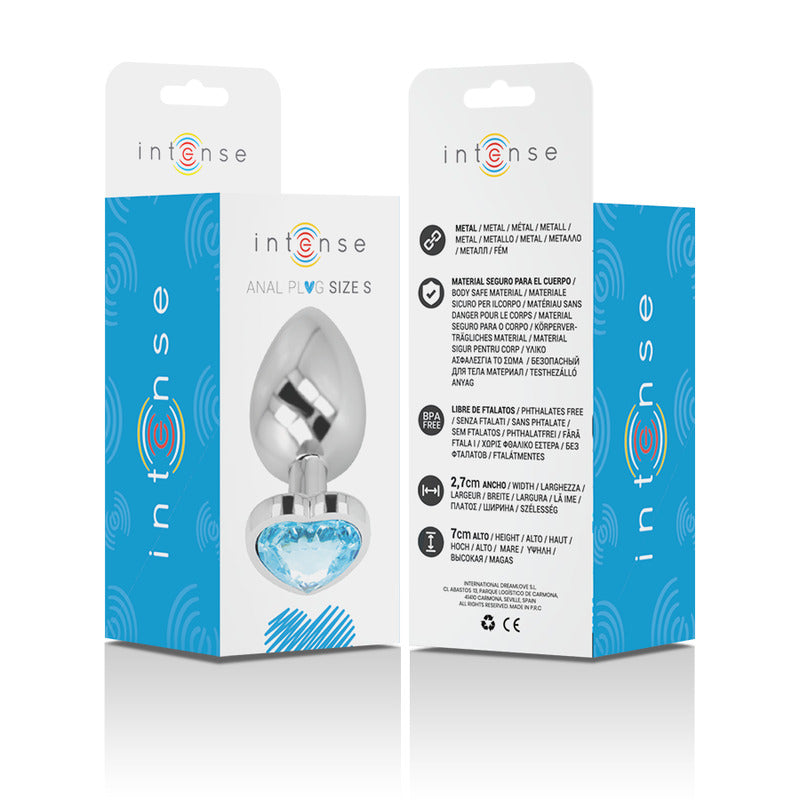 Plug Anale Cuore Azzurro S
