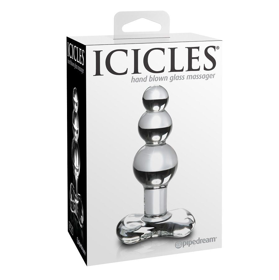 Plug Anale In Vetro Soffiato A Mano ICICLES NUMERO 47