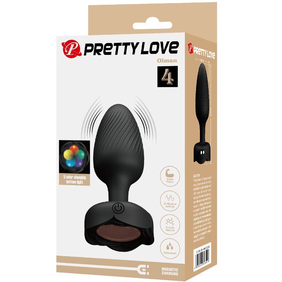 Plug Anale con LED Multicolore e Vibrazioni