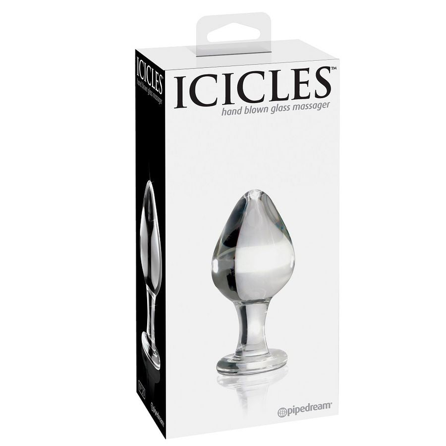 Plug Anale In Vetro Soffiato A Mano ICICLES NUMERO 25