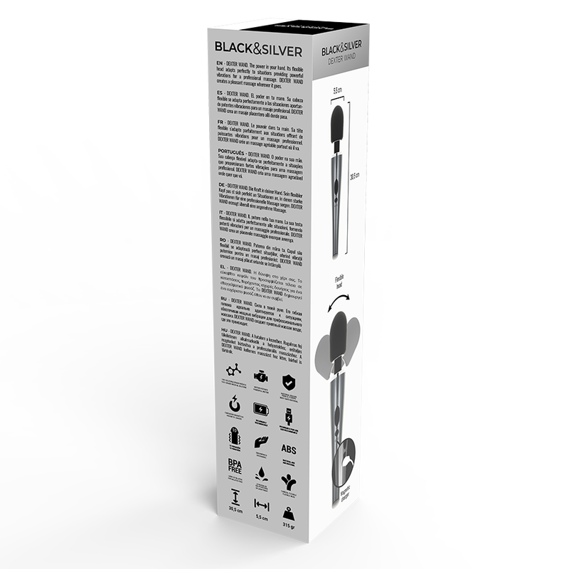Wand Massager Dexter - BLACK&SILVER™