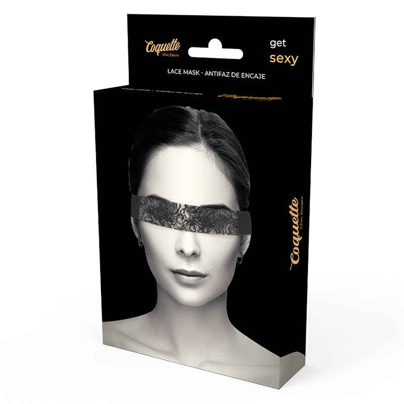 Maschera in pizzo con nastro