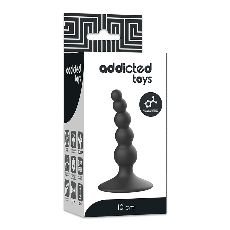 Plug Palline Anale 10cm Nero