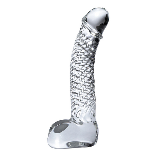 Dildo In Vetro Soffiato A Mano ICICLES NUMERO 61