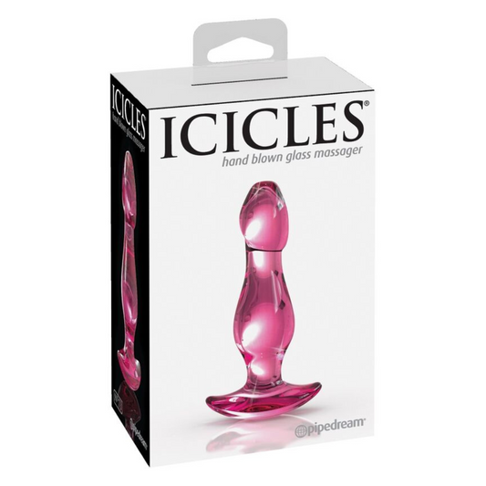 Plug Anale In Vetro Soffiato A Mano ICICLES NUMERO 73