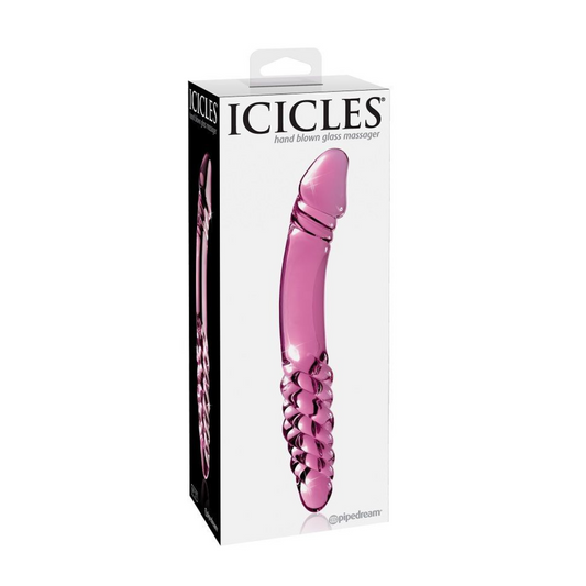 Dildo In Vetro Soffiato A Mano ICICLES NUMERO 57