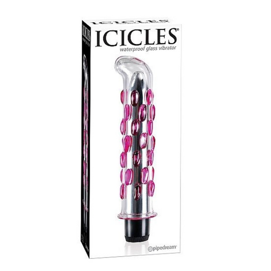 Dildo In Vetro Soffiato A Mano ICICLES NUMERO 19