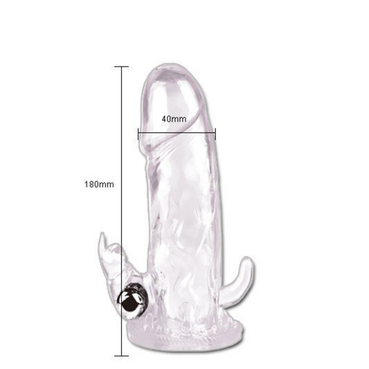 Guaina per il pene Trasparente 18 cm
