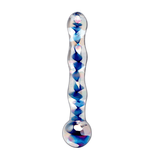 Dildo In Vetro Soffiato A Mano ICICLES NUMERO 8