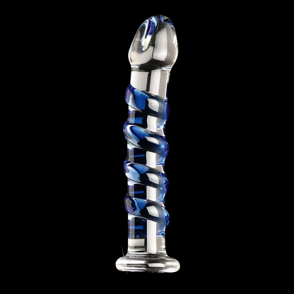 Dildo In Vetro Soffiato A Mano ICICLES NUMERO 05