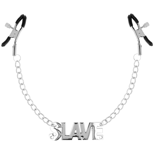 Pinze per capezzoli con catene | Slave