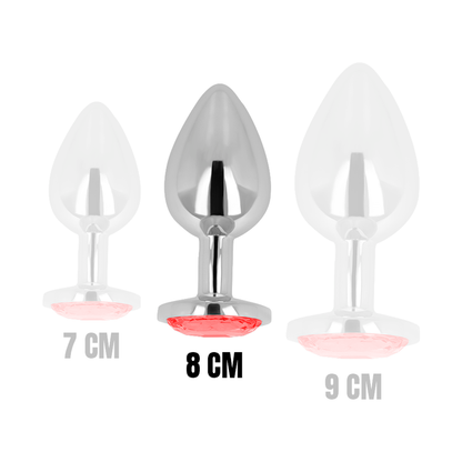 Plug anale in acciaio inossidabile, diamante esterno gioiello in 3 colori