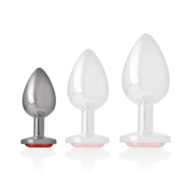 Plug Anale Con Diamante Rosso