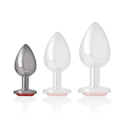 Plug Anale Con Diamante Rosso