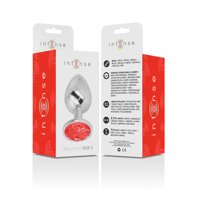 Plug Anale Con Diamante Rosso