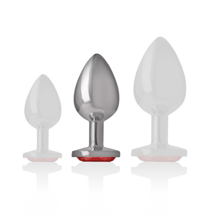 Plug Anale Con Diamante Rosso