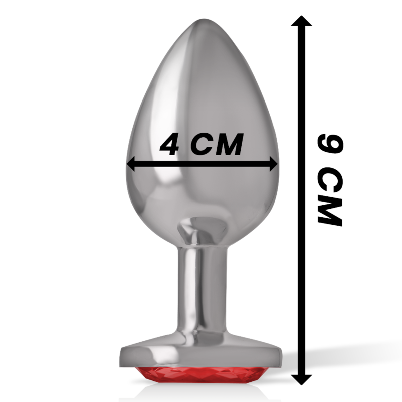Plug Anale Con Diamante Rosso