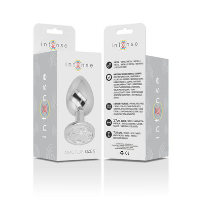 Plug Anale Con Diamante Argento