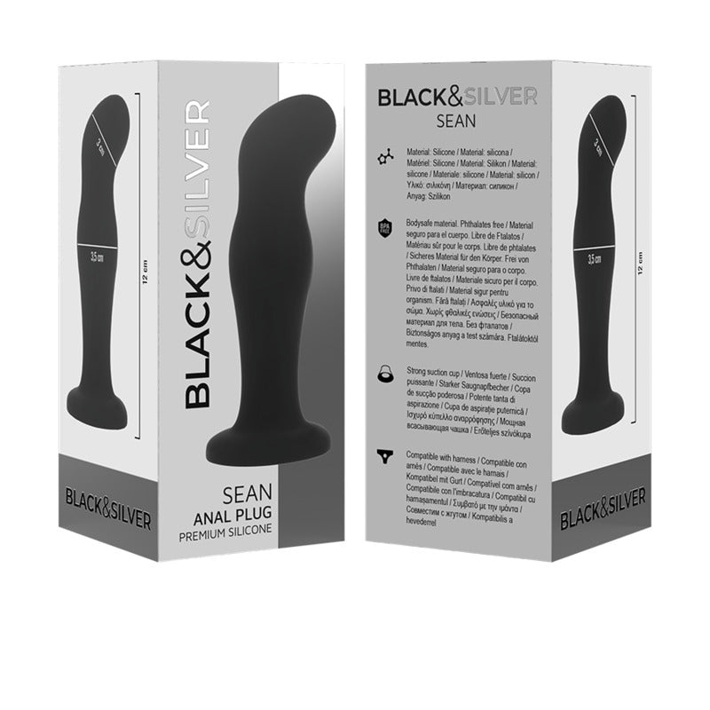 Sean Plug Anale Premium in silicone nero