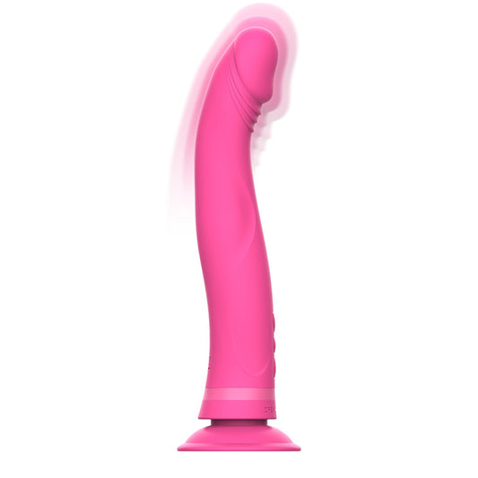Michelangelo Dildo Vibratore In Silicone Rosa