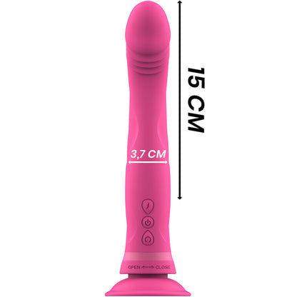 Michelangelo Dildo Vibratore In Silicone Rosa
