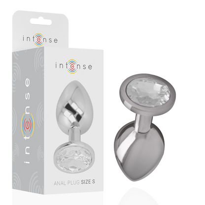 Plug Anale Con Diamante Argento