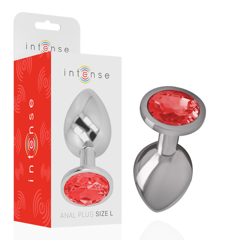 Plug Anale Con Diamante Rosso