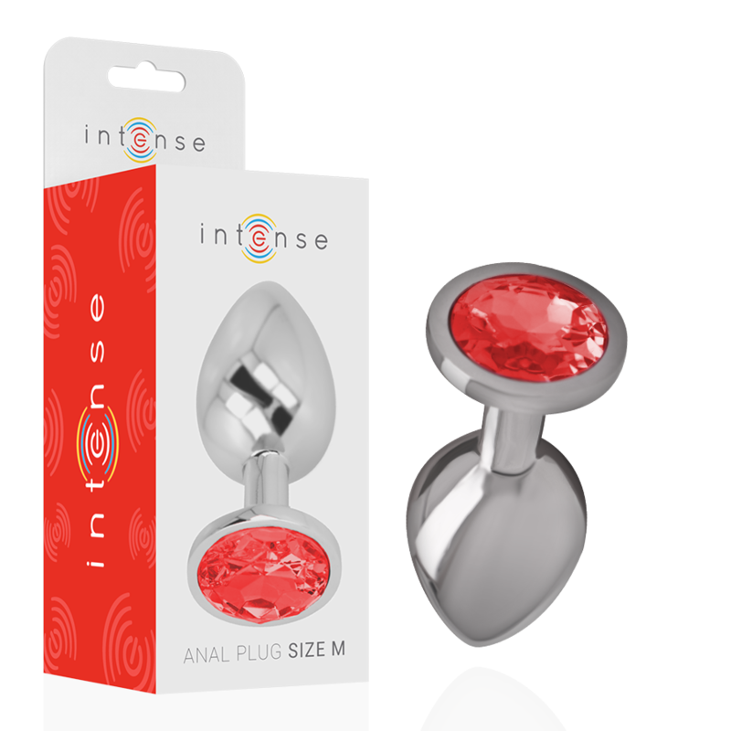 Plug Anale Con Diamante Rosso