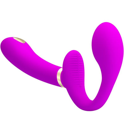 Pretty Love Thunderbird Doppio Strap-On Strapless Senza Imbracatura con Telecomando