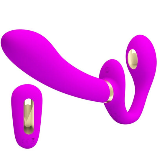 Pretty Love Thunderbird Doppio Strap-On Strapless Senza Imbracatura con Telecomando