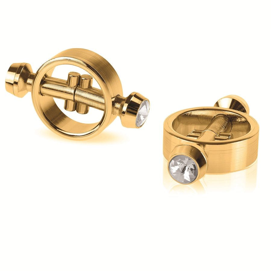Pinze morsetti per capezzoli magnetici color oro