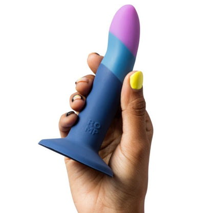 ROMP KIT - Piccolo Harness con Dildo in Silicone Tricolore 14 cm